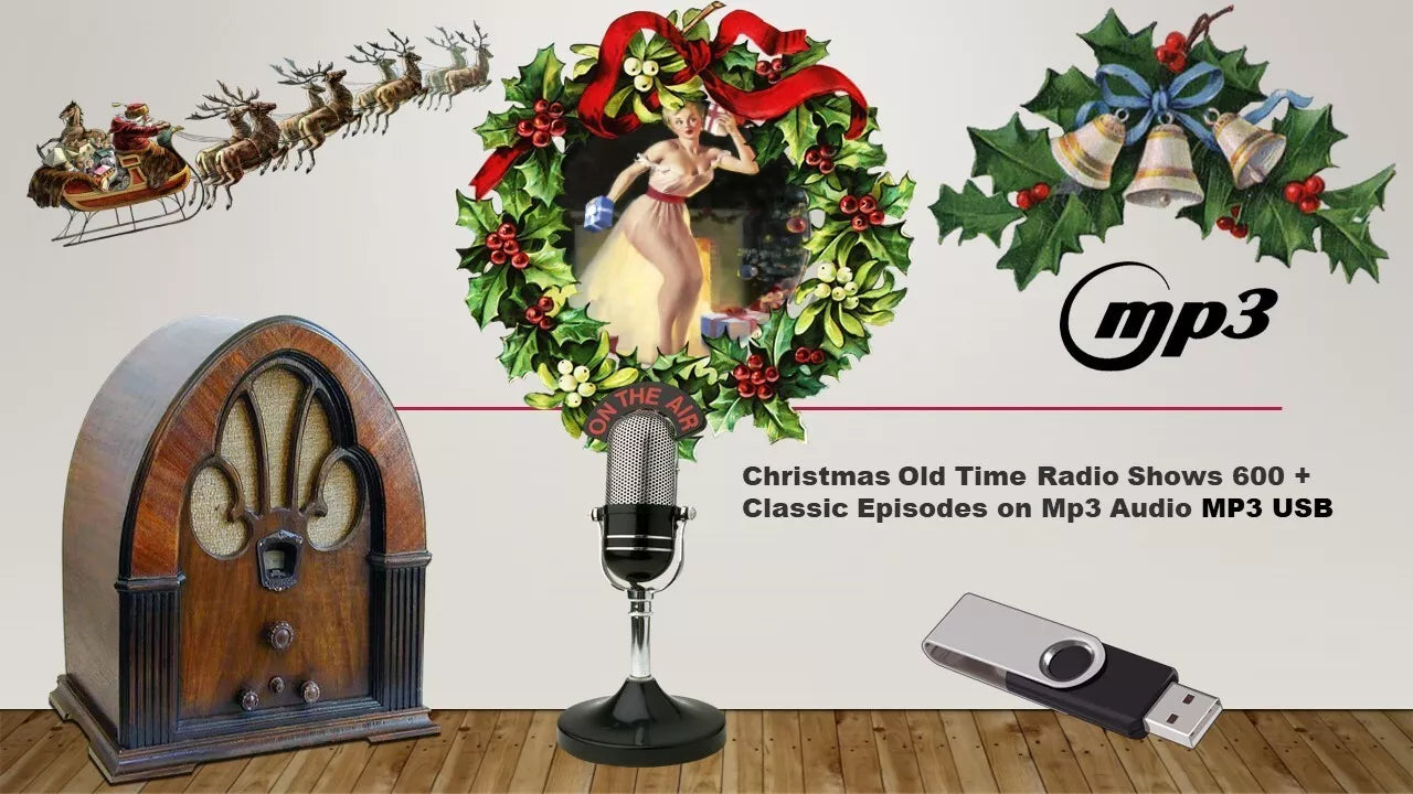 CHRISTMAS COLLECTION OF 600+ Old Time Radio Shows MP3 USB