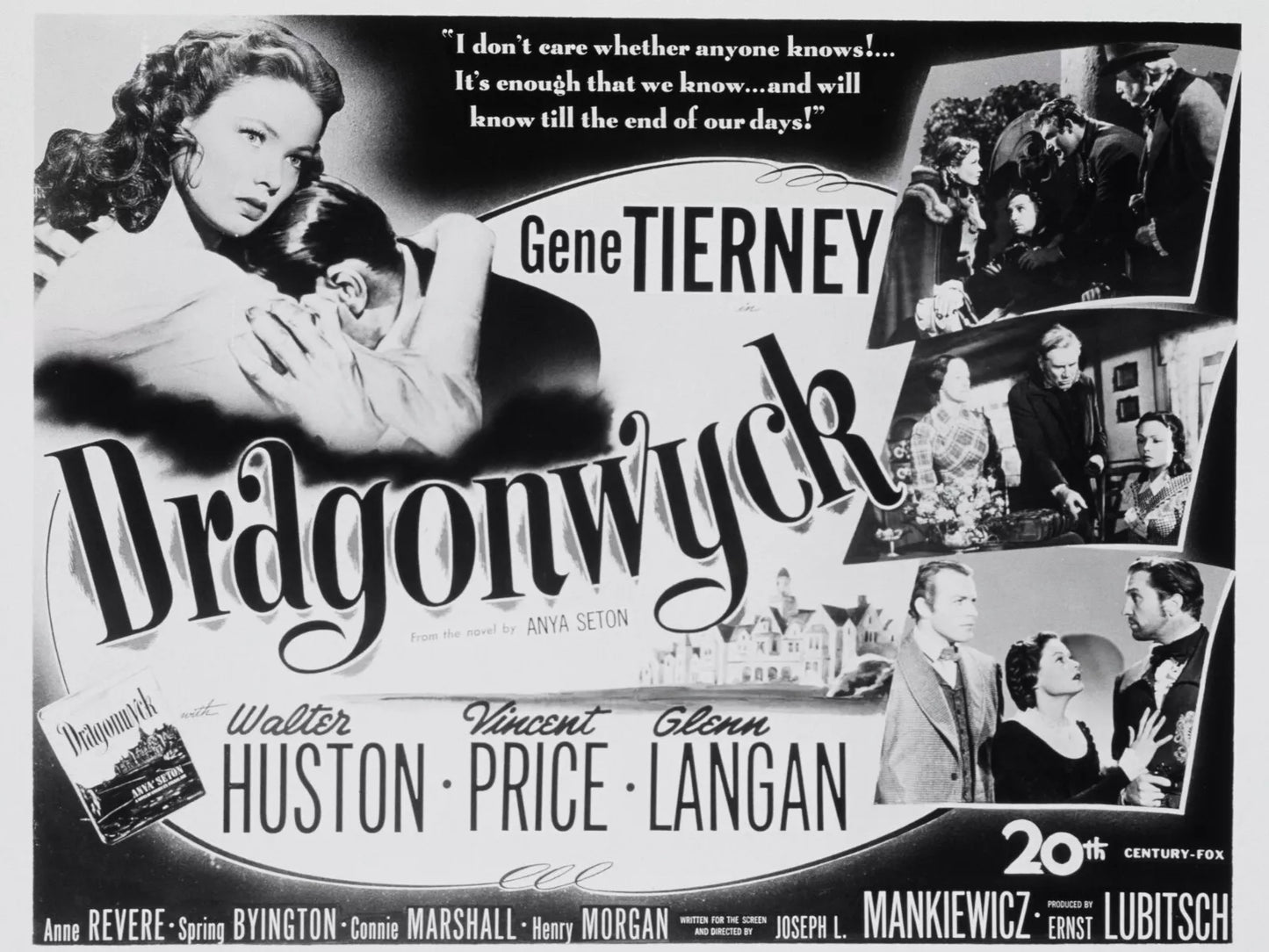 DRAGONWYCK (1946) Vincent Price,Gene Tierney - Public Domain DVD NO CASE RARE !