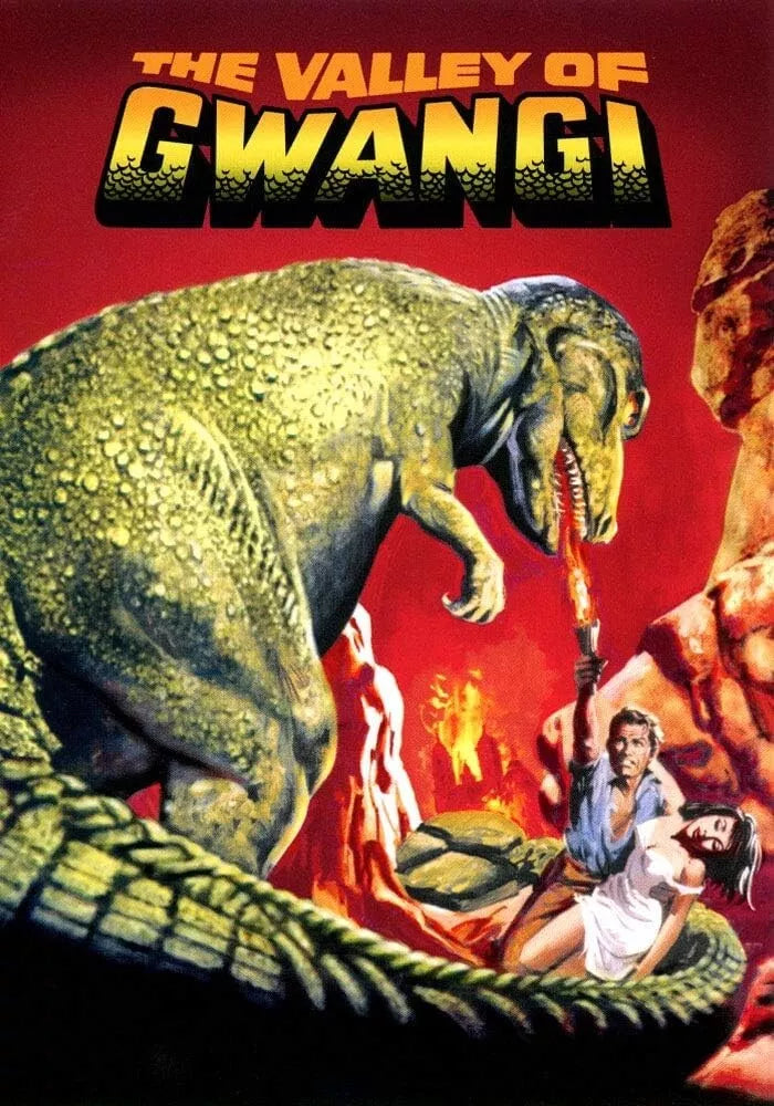 THE VALLEY OF THE GWANGI (1969) James Franciscus,,Gila Golan,Richard Carlson - DVD - Public Domain DVD NO CASE