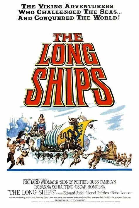 THE LONG SHIPS (1964) Sidney Poitier,Richard Widmark - Public Domain DVD NO CASE