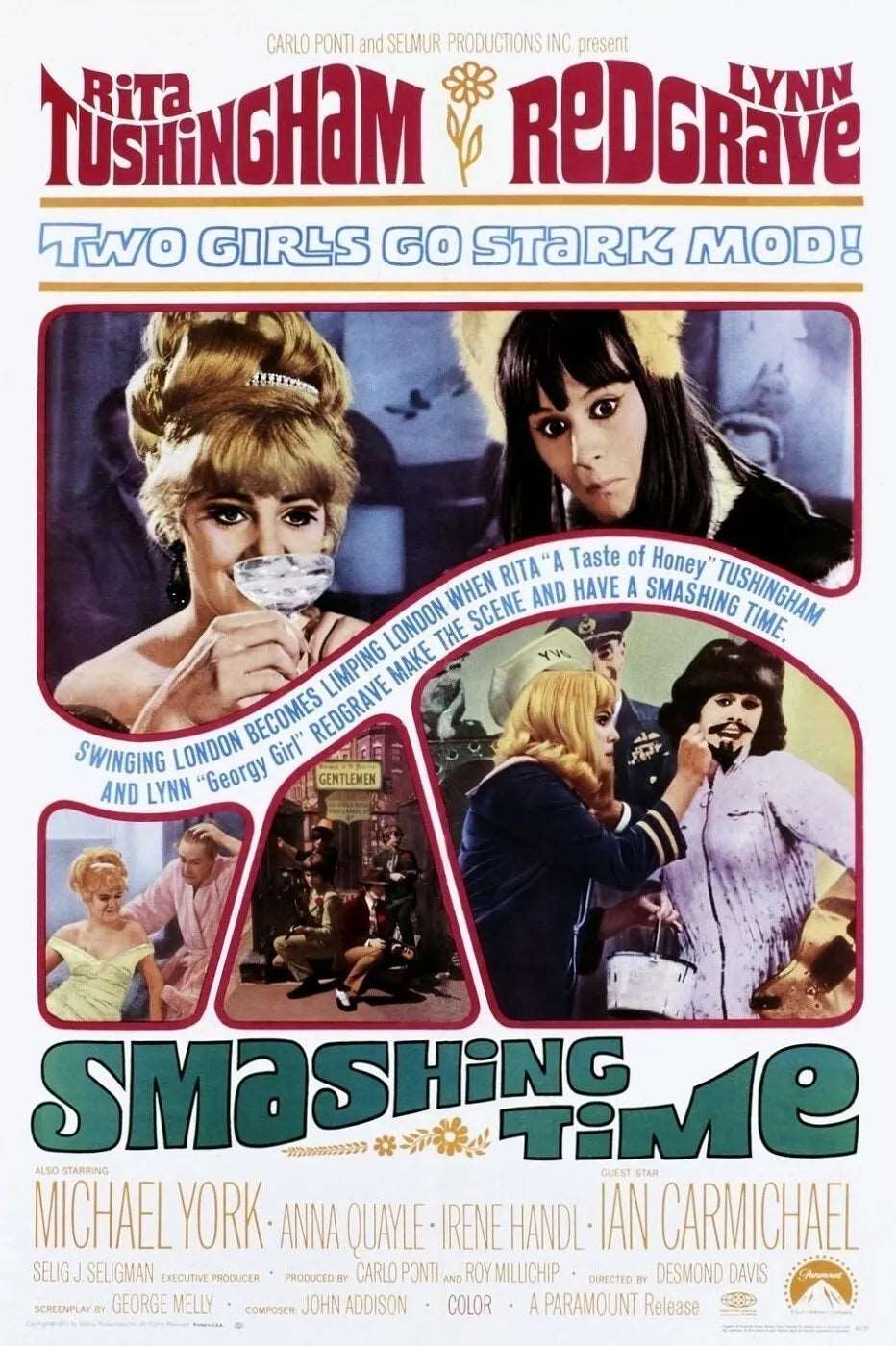 SMASHING TIME (1967) Irene Handl, Michael York - Public Domain DVD NO CASE