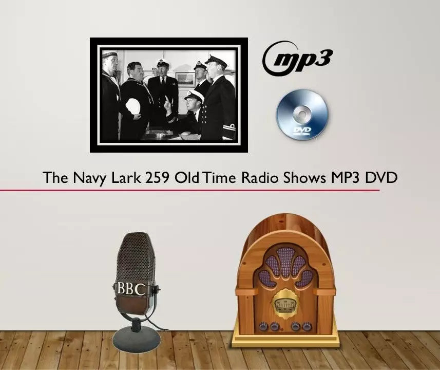 The Navy Lark - 259 Old Time Radio Shows MP3 Audio DVDROM - Free P&P