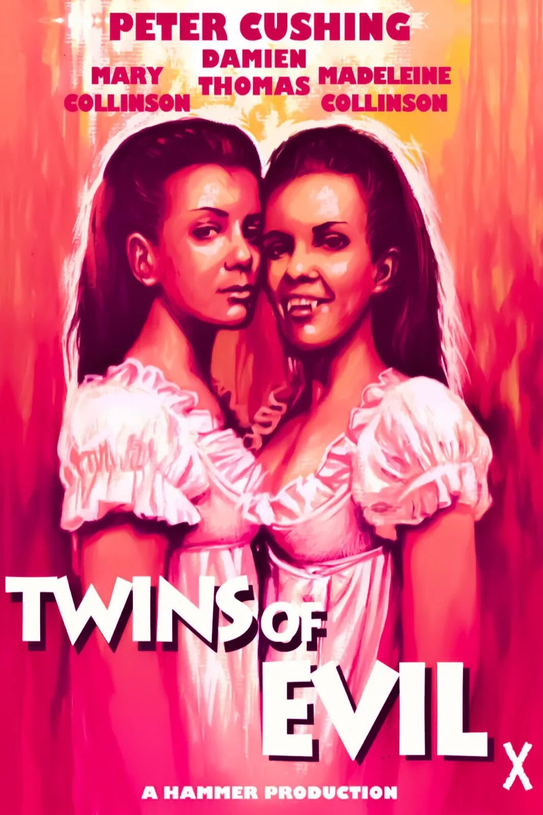 TWINS OF EVIL (1971) Peter Cushing ,Dennis Price - Public Domain DVD NO CASE