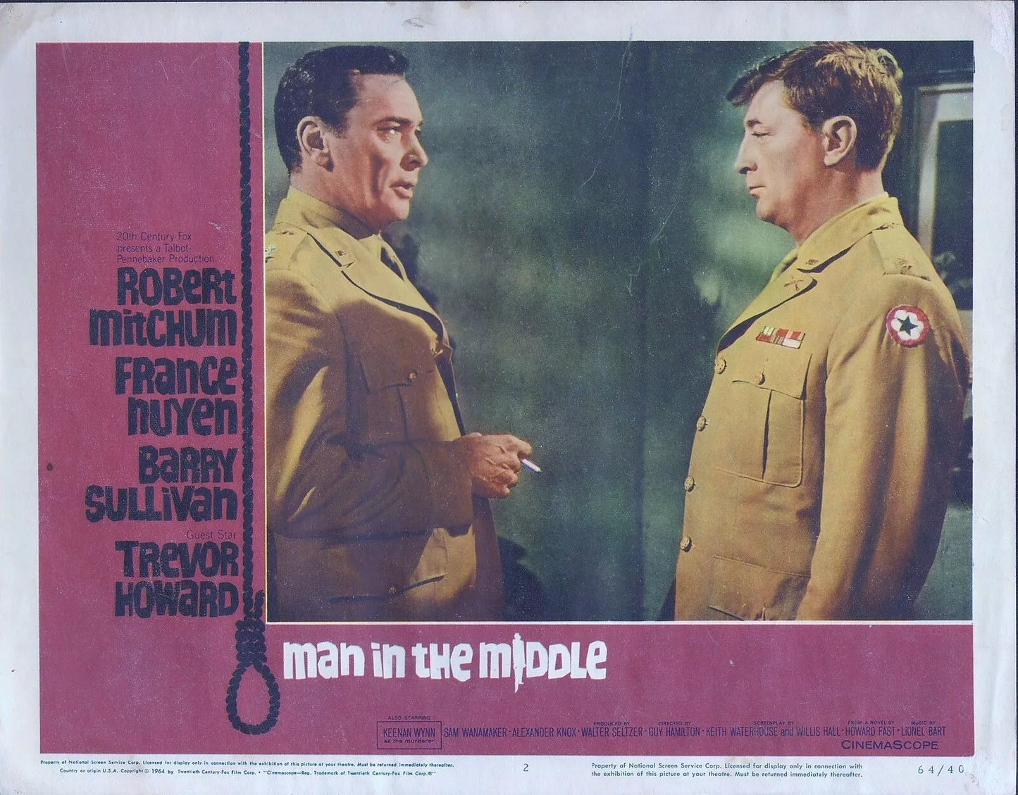 THE MAN IN THE MIDDLE (1964) Robert Mitchum - Public Domain Movie DVD NO CASE