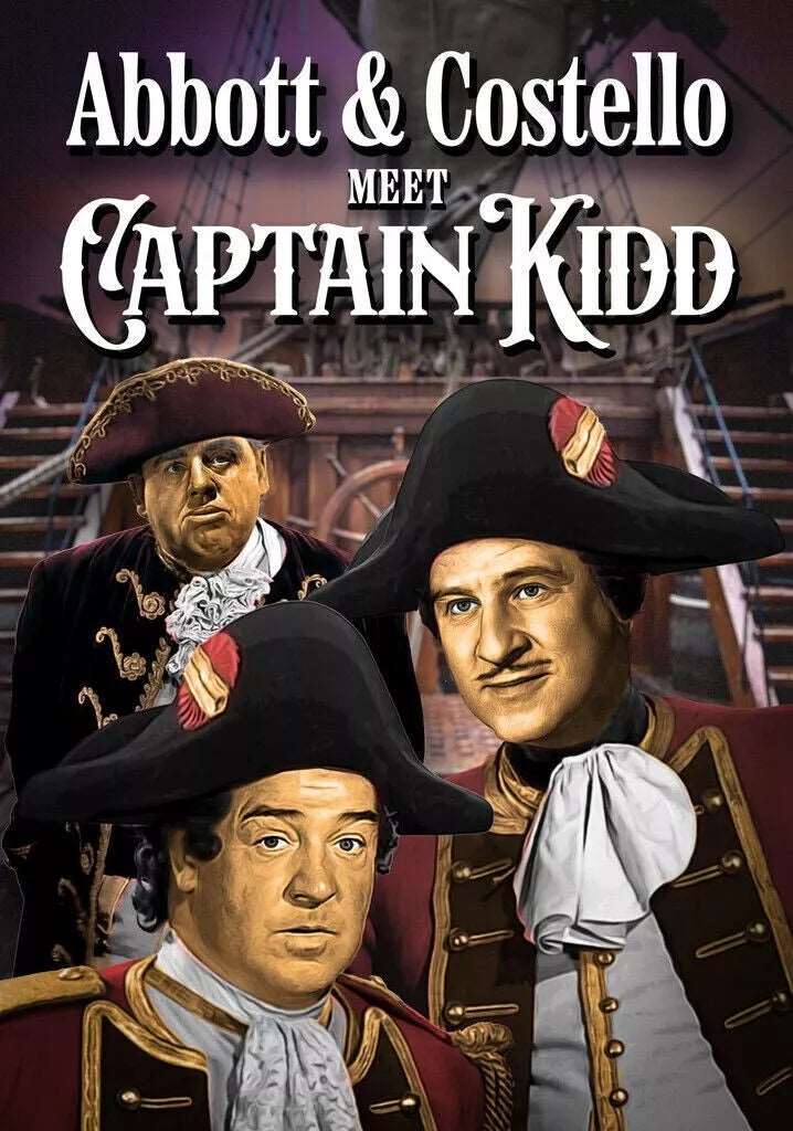 ABBOTT & COSTELLO MEET CAPTAIN KID (1952) - DVD - Public Domain DVD NO CASE