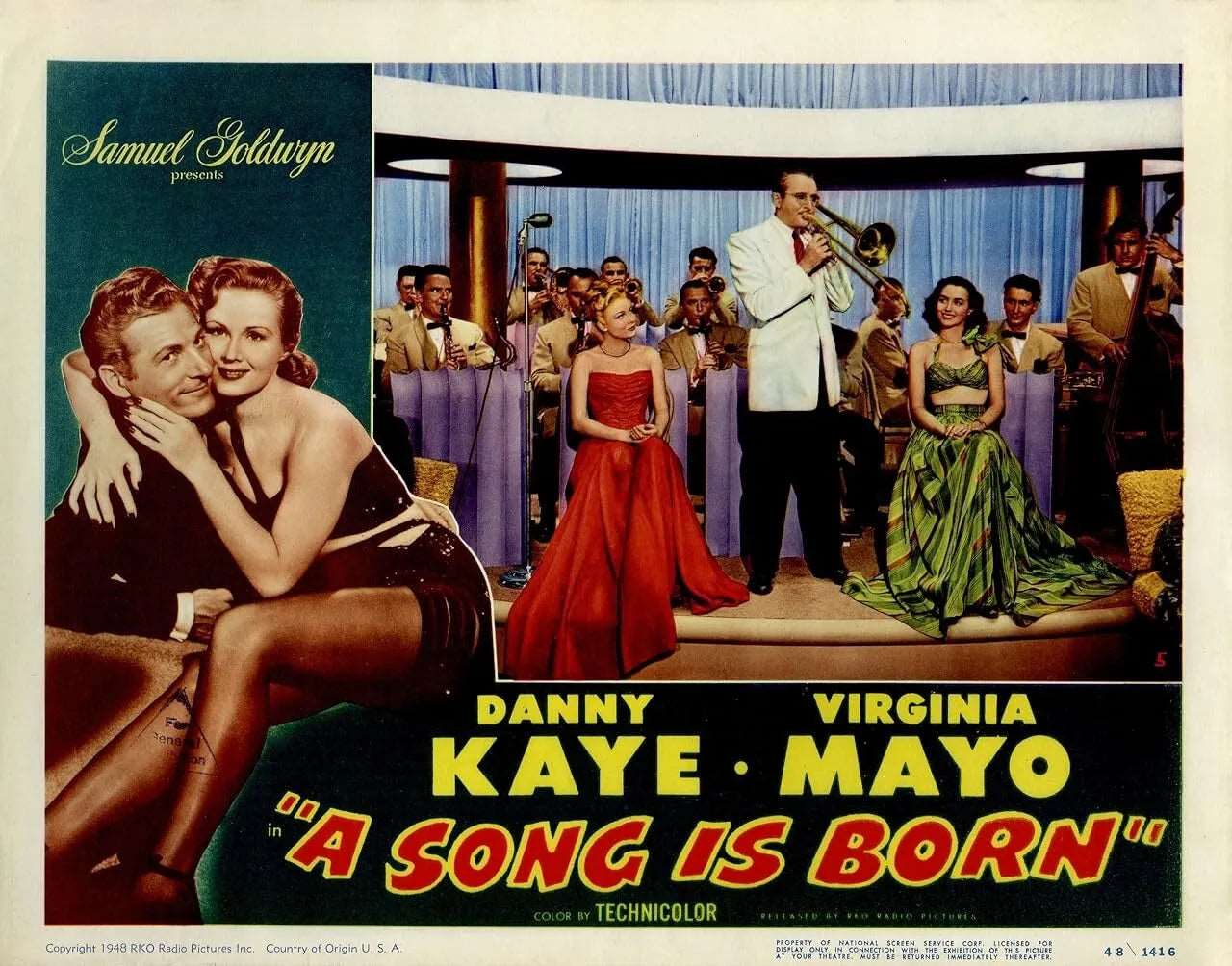 A SONG IS BORN (1948) - DVD - DANNY KAYE - Public Domain DVD NO CASE