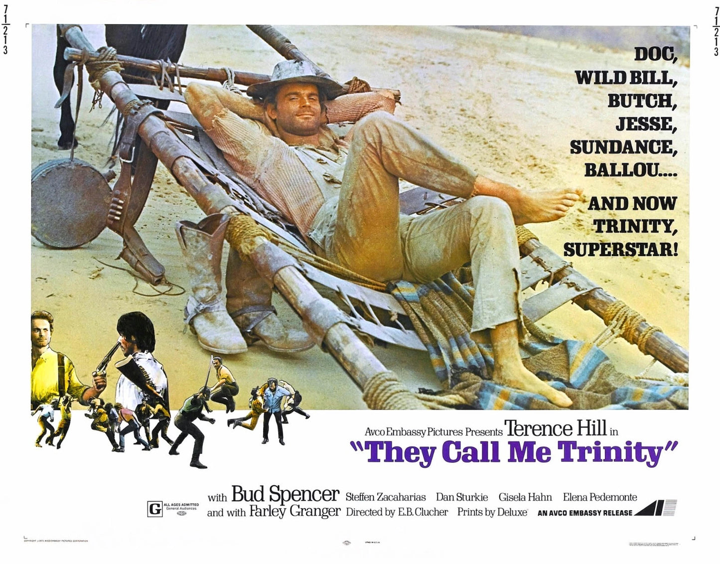 THEY CALL ME TRINITY (1970) Terence Hill , Bud Spencer - - Public Domain DVD NO CASE