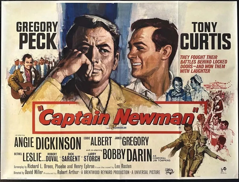CAPTAIN NEWMAN M.D. (1963) Gregory Peck, Tony Curtis, Angie Dickinson, Eddie Albert, James Gregory - Public Domain DVD NO CASE