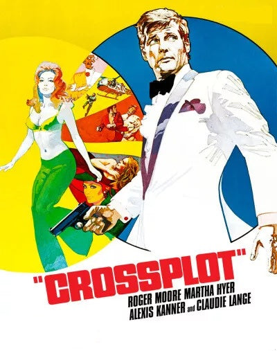 CROSSPLOT (1969) Roger Moore,Claudie Lange,Alexis Kanner - PUBLIC DOMAIN DVD ONLY NO CASE