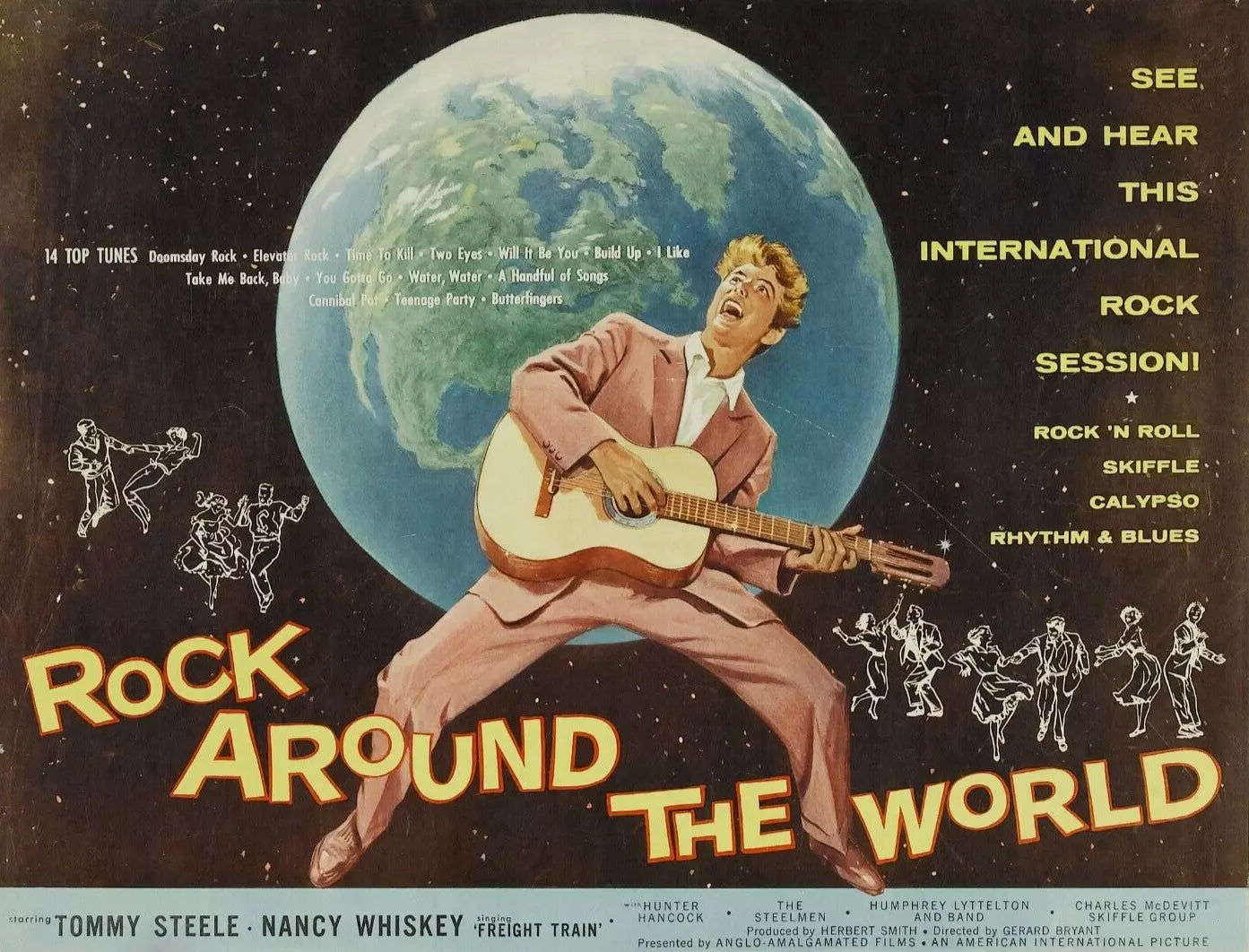 ROCK AROUND THE WORLD (1957) Tommy Steele - Public Domain DVD NO CASE V RARE !
