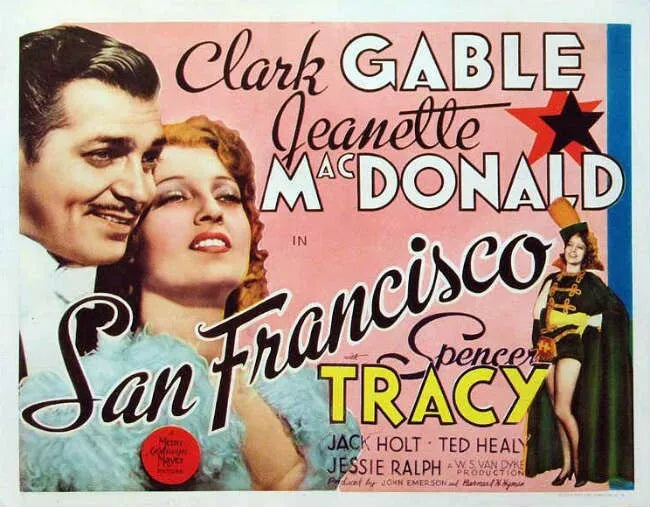 San Francisco (1936) Spencer Tracy , Clark Gable - Public Domain DVD NO CASE