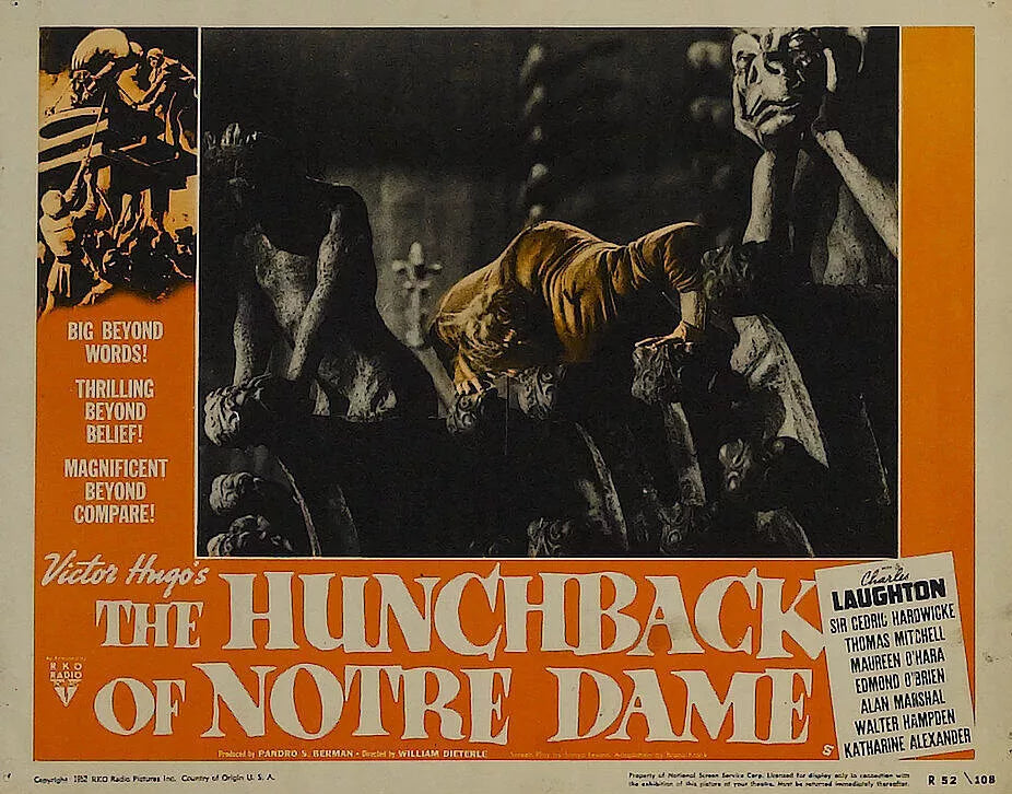 The Hunchback of Notre Dame (1939) Charles Laughton,Cedric Hardwicke,Thomas Mitchell,Maureen O'Hara,Edmond O'Brien - PUBLIC DOMAIN DVD ONLY NO CASE