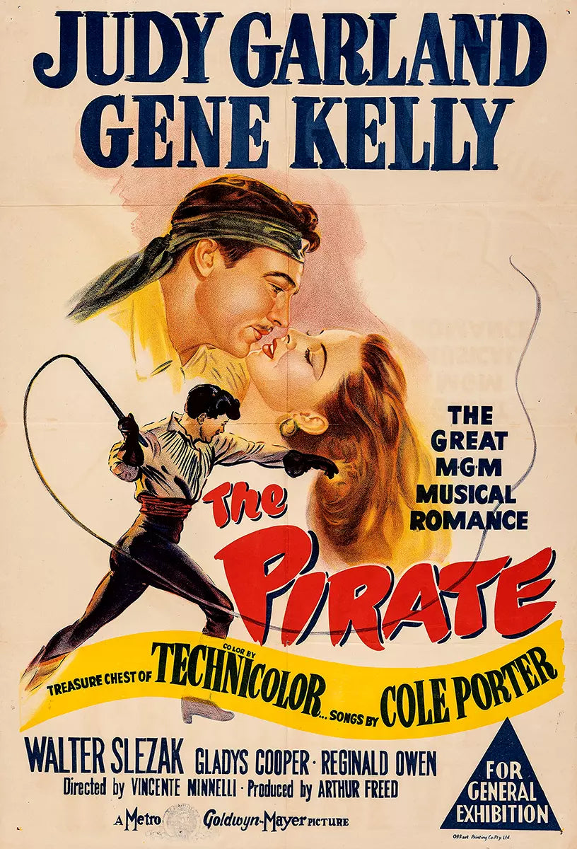 THE PIRATE (1948) Judy Garland & Gene Kelly - In Colour - Public Domain Movie Disc only Free Post