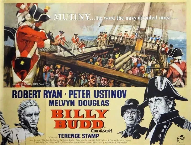 BILLY BUDD (1962) Terence Stamp, Peter Ustinov - Public Domain DVD NO CASE