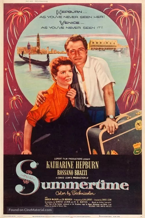 SUMMERTIME (1955) - Katherine Hepburn - Public Domain DVD NO CASE