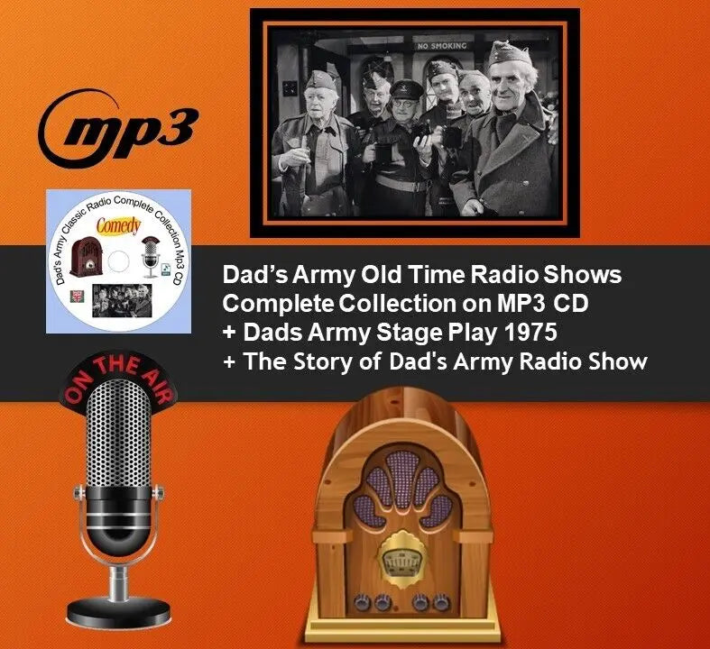 Dad's Army Old Time Radio Shows The Complete Collection MP3 On CD NO CASE