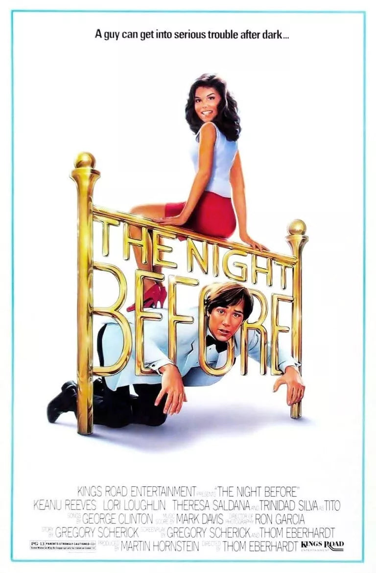 THE NIGHT BEFORE (1988) Keanu Reeves,Theresa Saldana - Public Domain DVD NO CASE