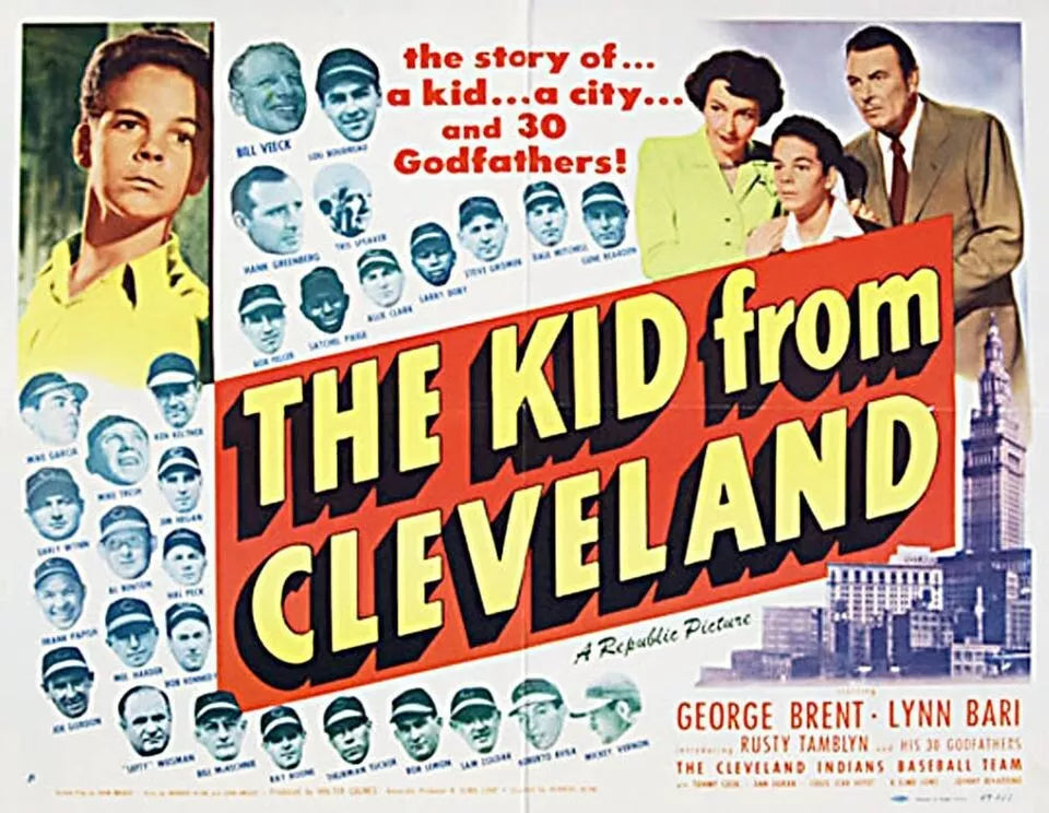 THE KID FROM CLEVELAND (1949) George Brent, Lynn Bari, Russ Tamblyn, Tommy Cook, Public Domain DVD NO CASE