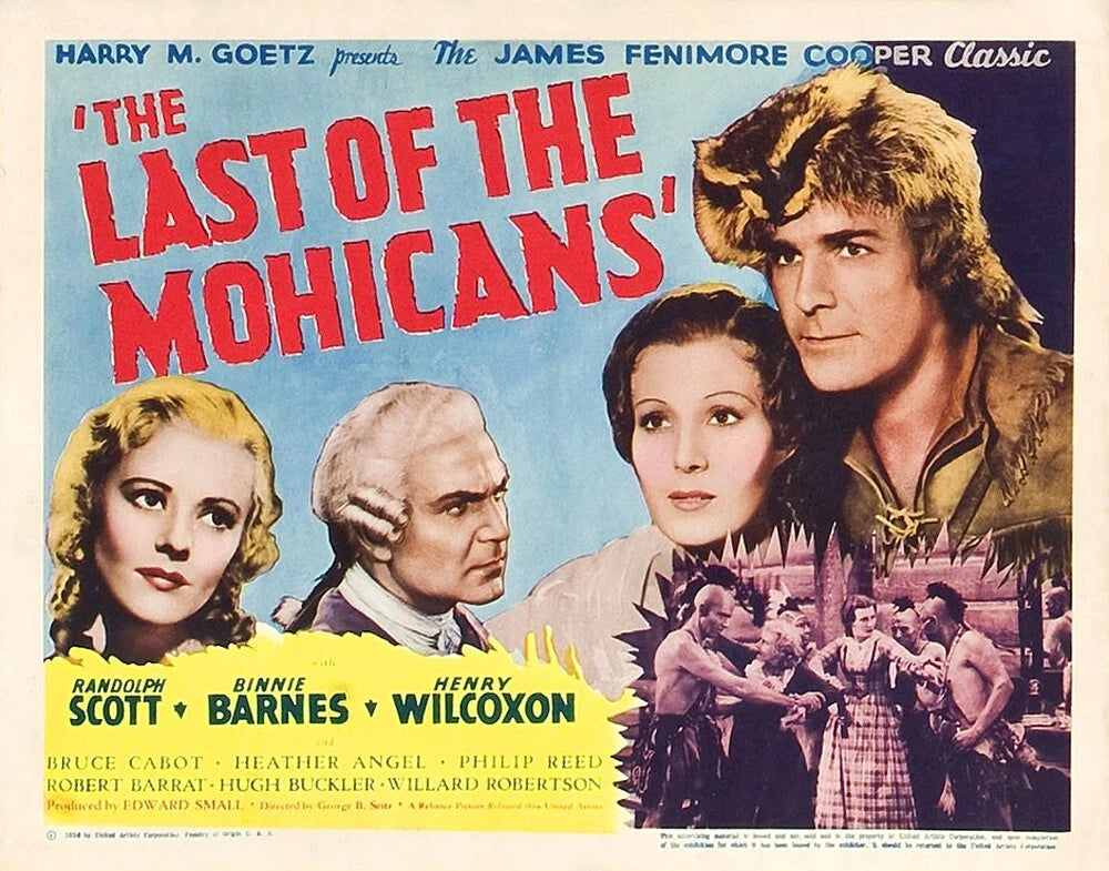 THE LAST OF THE MOHICANS (1936) Randolph Scott, Binnie Barnes - Public Domain DVD NO CASE