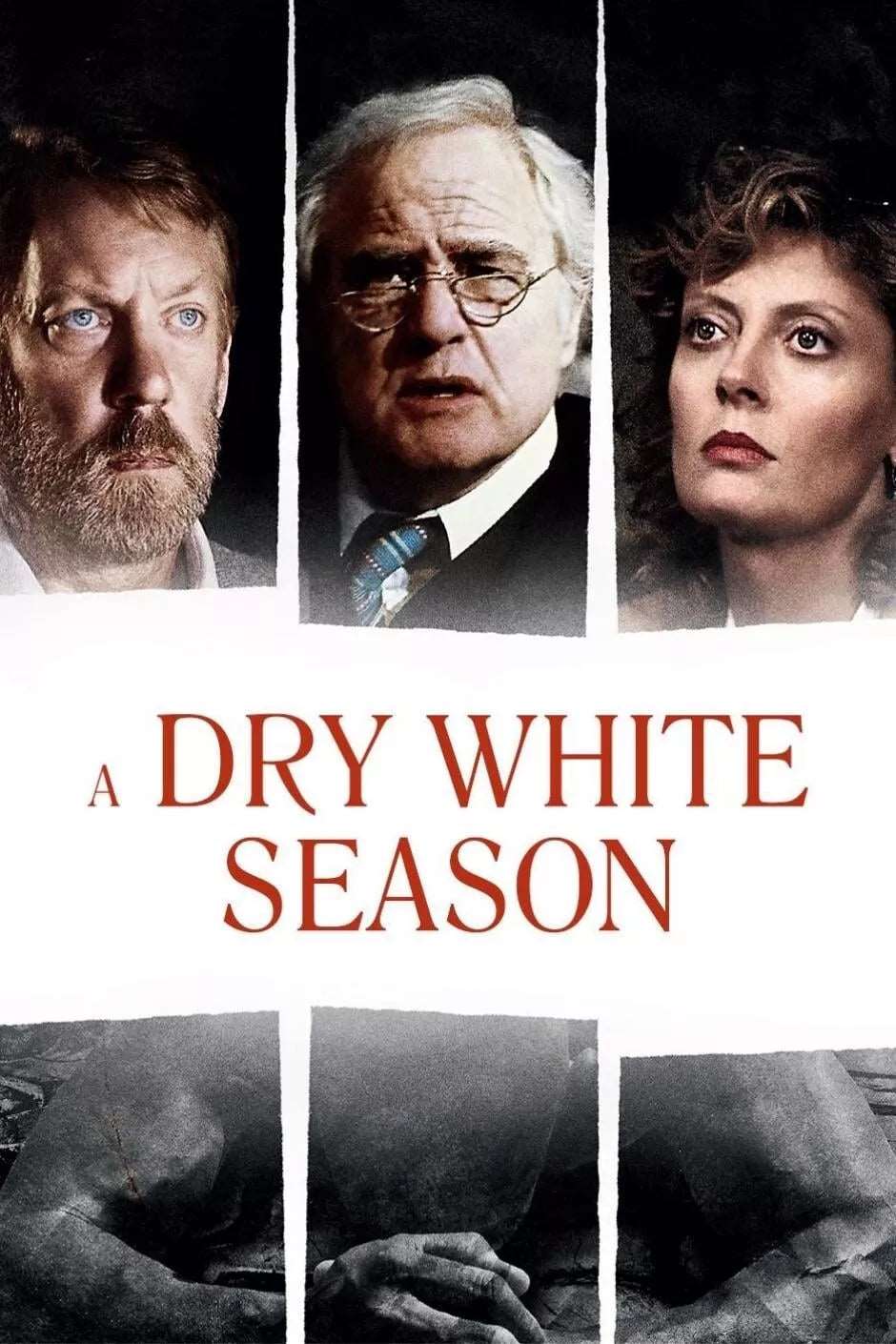 A DRY WHITE SEASON (1989) Donald Sutherland - Public Domain DVD NO CASE