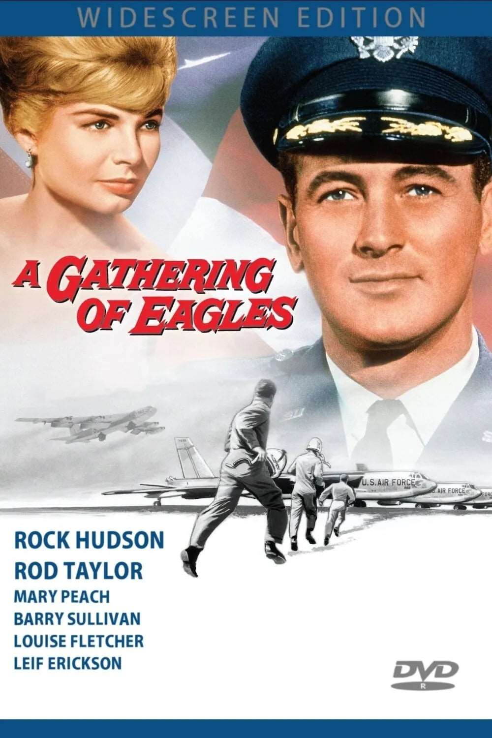 A GATHERING OF EAGLES (1963) Rock Hudson, Public Domain DVD NO CASE