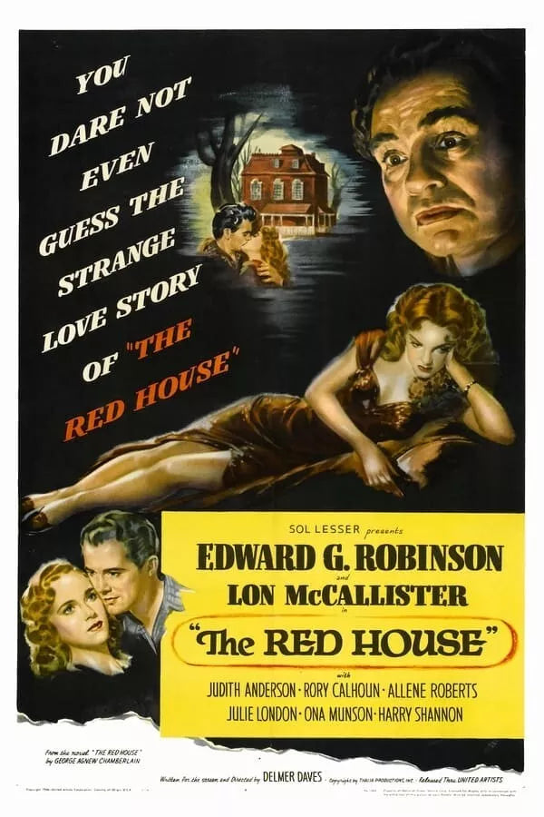 THE RED HOUSE (1947) Edward G. Robinson,Judith Anderson,Allene Roberts,Julie London - Public Domain Movie DVD NO CASE
