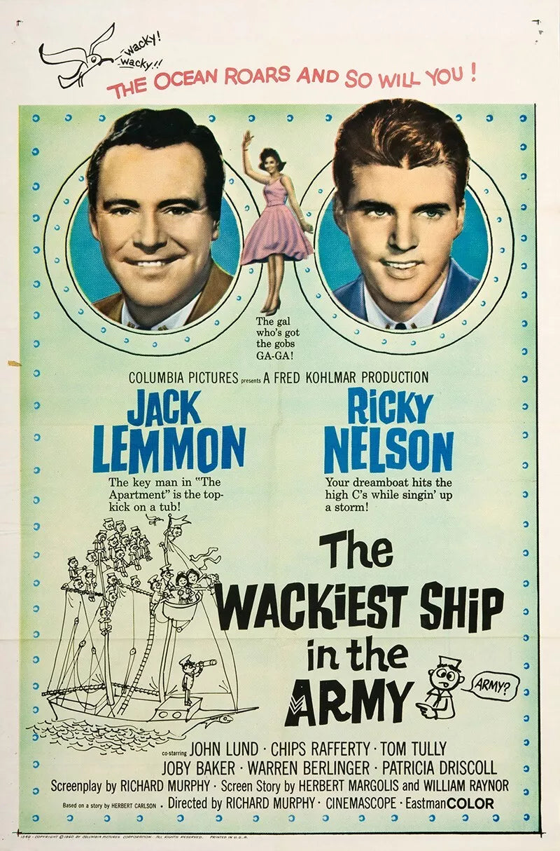 THE WACKIEST SHIP IN THE ARMY (1960) Jack Lemmon - Public Domain DVD NO CASE