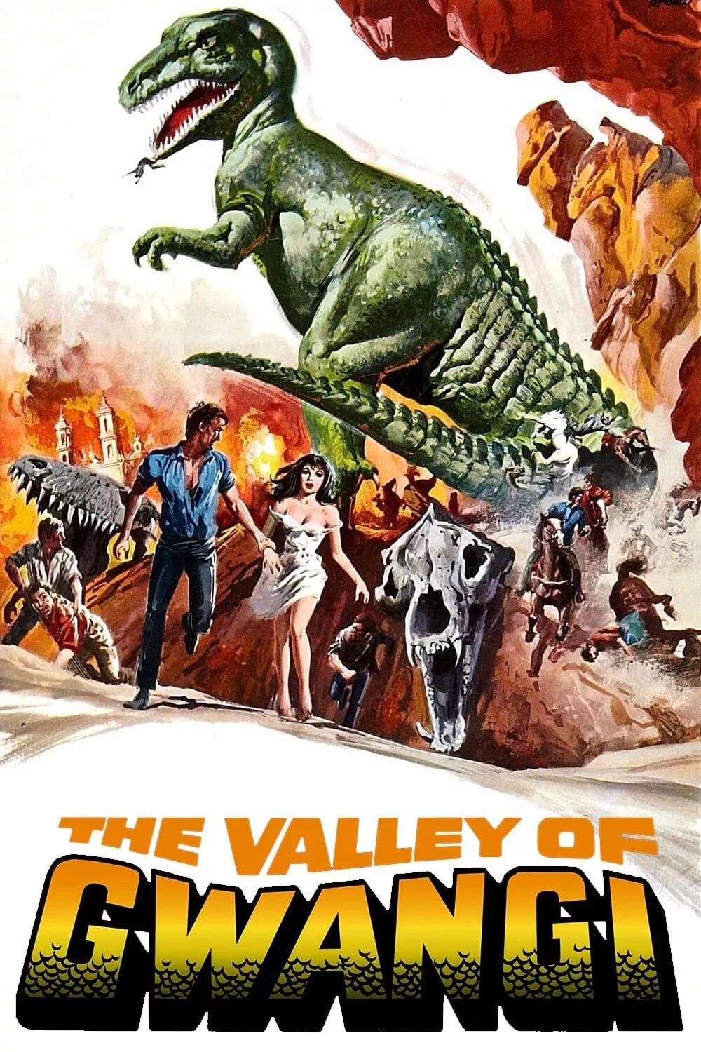 THE VALLEY OF THE GWANGI (1969) James Franciscus,,Gila Golan,Richard Carlson - DVD - Public Domain DVD NO CASE