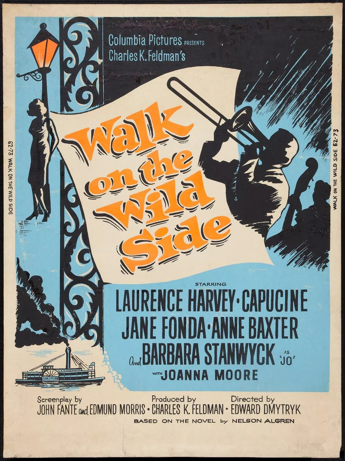 WALK ON THE WILD SIDE (1962) Barbara Stanwyck - Public Domain Movie DVD NO CASE