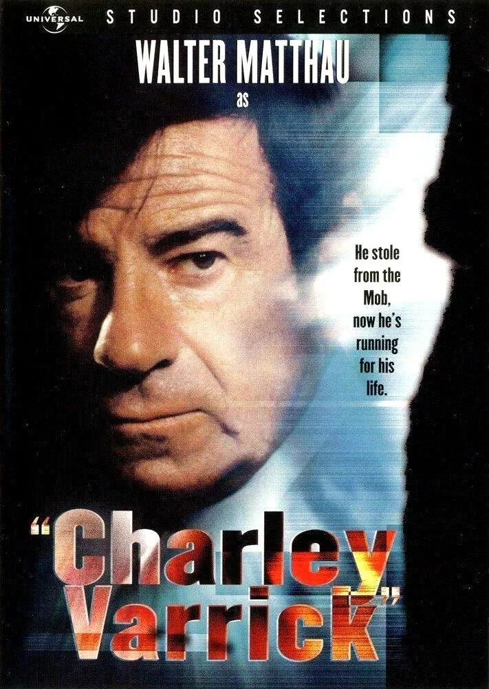 CHARLEY VARRICK (1973) Walter Matthau,Andrew Robinson,Joe Don Baker,John Vernon,Felicia Farr - Public Domain Movie DVD NO CASE