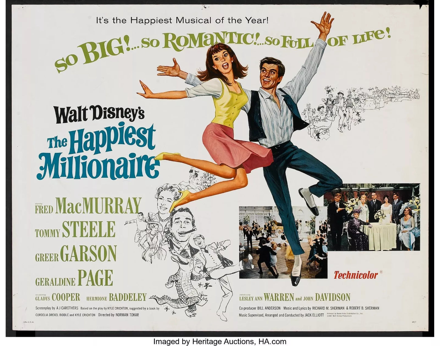 THE HAPPIEST MILLIONAIRE (1967) Tommy Steele - Public Domain DVD NO CASE RARE !