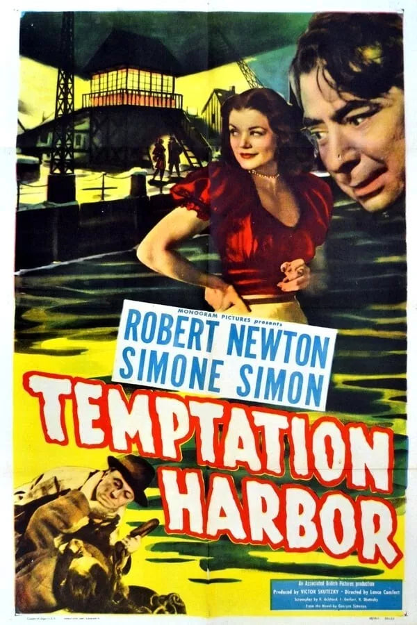 TEMPTATION HARBOUR (1947) Robert Newton, Public Domain DVD NO CASE RARE !