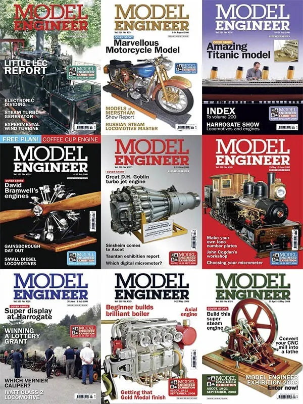 MODEL ENGINEER MAGAZINE - 1822 ISSUES ON PDF FORMAT ON DVD-ROMS