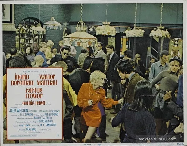 CACTUS FLOWER (1969) GOLDIE HAWN-INGRID BERGMAN - Public Domain DVD NO CASE