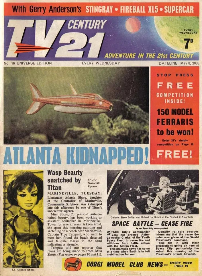 GERRY ANDERSON - RETRO COMICS & ANNUAL COLLECTION ON CBZ & PDF Format ON DVDROM