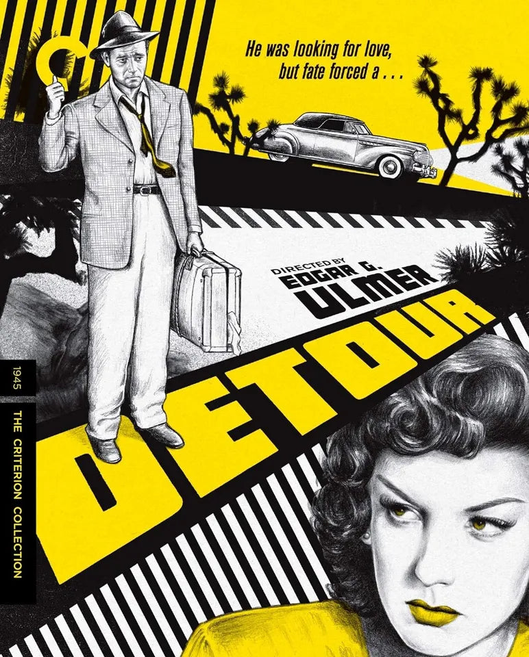DETOUR- (1945) - Ann Savage Tom Neal B&W - Public Domain DVD NO CASE