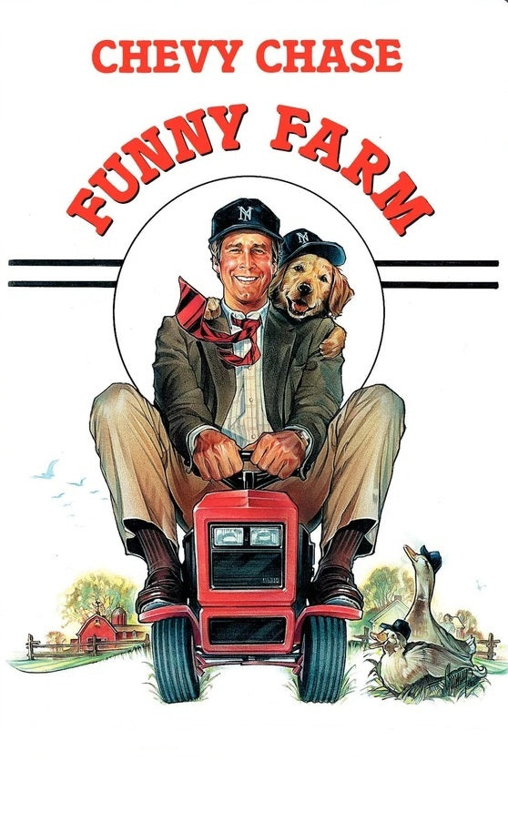 FUNNY FARM (1988) Chevy Chase,Madolyn Smith,Joseph Maher,Jack Gilpin,Brad Sullivan - Public Domain DVD NO CASE