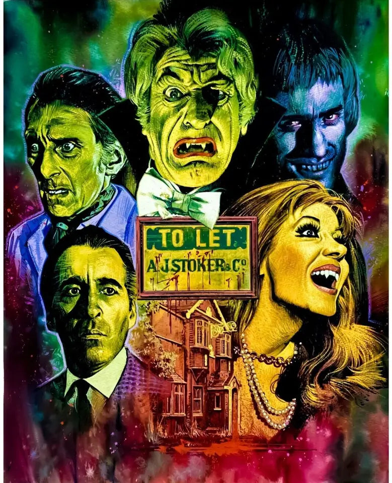THE HOUSE THAT DRIPPED BLOOD (1971) Christopher Lee,Peter Cushing,Denholm Elliott,Ingrid Pitt,Nyree Dawn Porter,Jon Pertwee - Public Domain DVD NO CASE