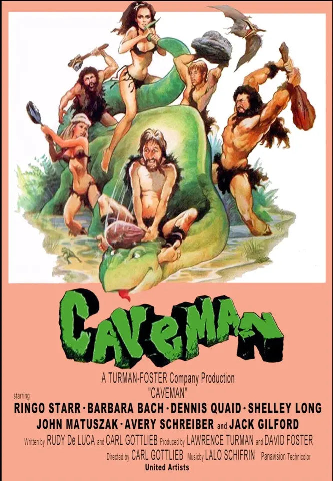 CAVEMAN (1981) RINGO STARR, DENNIS QUAID - Public Domain DVD NO CASE