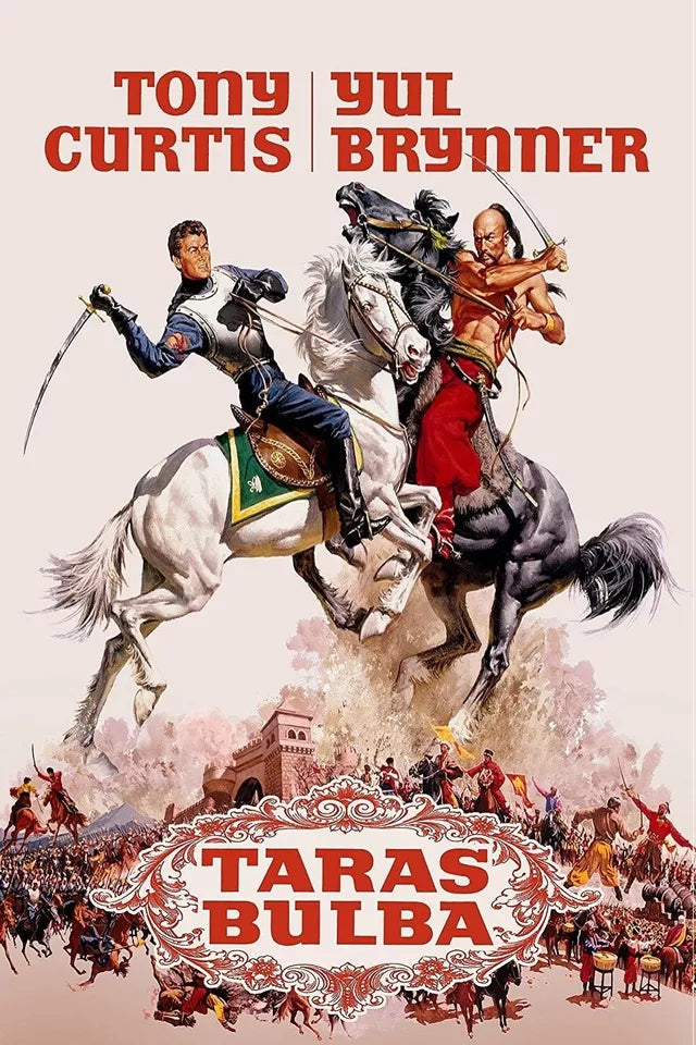 TARAS BULBA (1962) - DVD - Tony Curtis, Yul Brynner - Public Domain DVD NO CASE