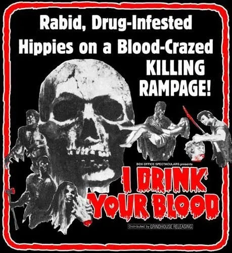 I DRINK YOUR BLOOD (1970) B MOVIE HORROR - Public Domain DVD NO CASE