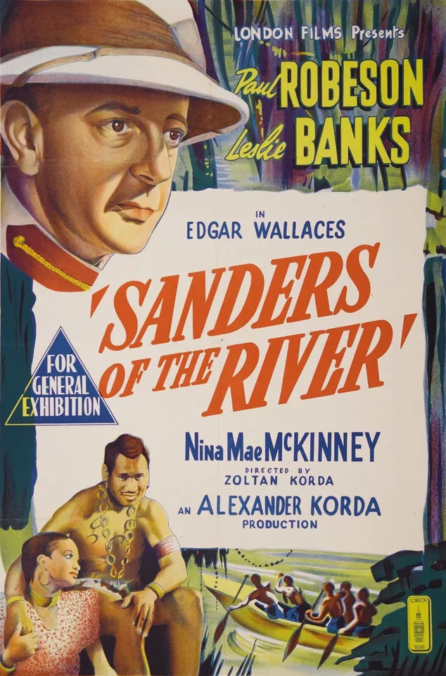 Sanders of the River (1935) PAUL ROBESON - DVD, Public Domain DVD NO CASE