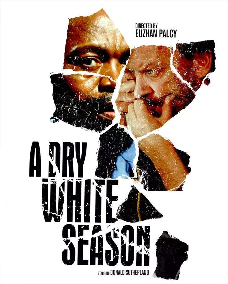 A DRY WHITE SEASON (1989) Donald Sutherland - Public Domain DVD NO CASE