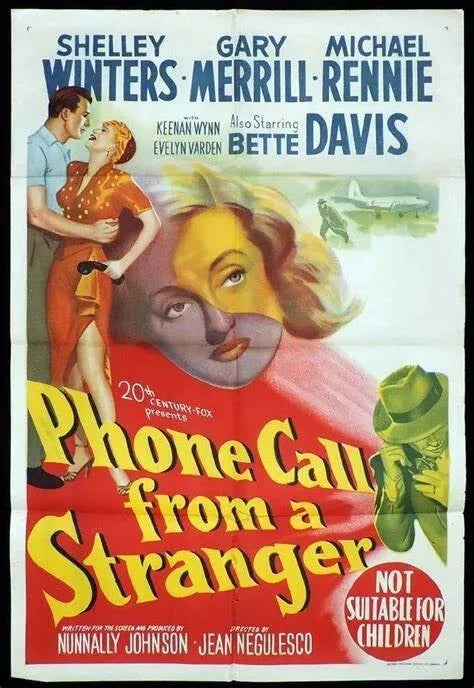 PHONE CALL FROM A STRANGER (1952) Bette Davis - DVD, Public Domain DVD NO CASE