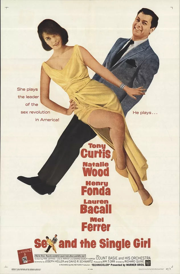 SEX AND THE SINGLE GIRL (1964) Tony Curtis, Public Domain DVD NO CASE