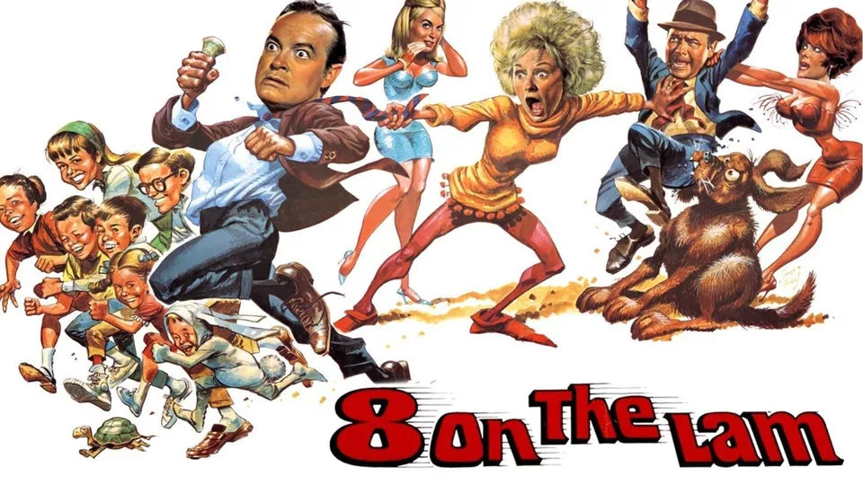 EIGHT ON THE LAM (1967) Bob Hope, Phyllis Diller - Public Domain DVD NO CASE