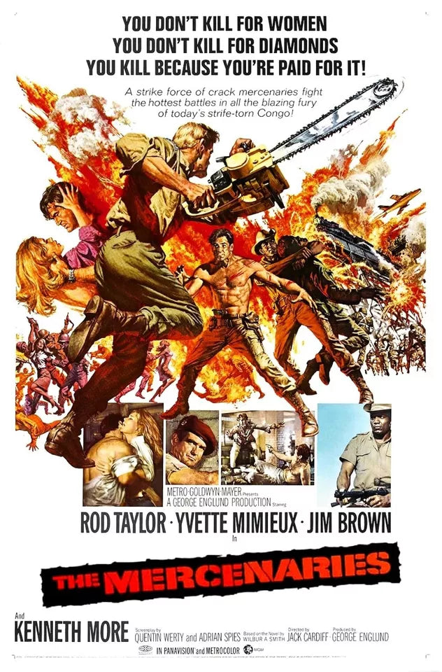 DARK OF THE SUN aka THE MERCENARIES (1968) - Public Domain DVD NO CASE