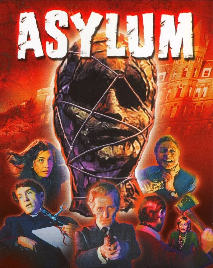 ASYLUM (1972) Peter Cushing,Britt Ekland,Robert Powell,Herbert Lom,Barry Morse,Patrick Magee - Public Domain DVD NO CASE RARE !