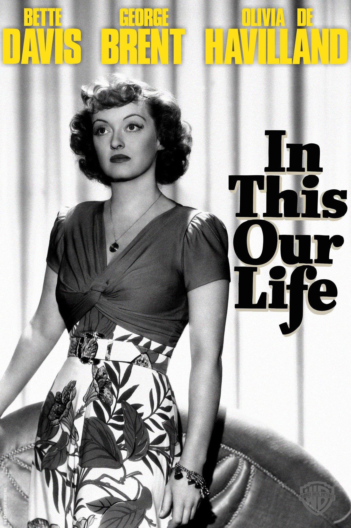 IN THIS OUR LIFE (1942) Bette Davis,Olivia de Havilland,George Brent - Public Domain DVD NO CASE RARE !