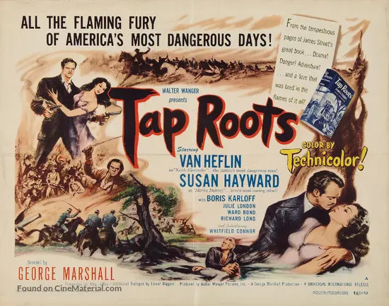 TAP ROOTS (1948) Starring - Van Heflin,Susan Hayward,Boris Karloff,Julie London - PUBLIC DOMAIN DVD NO CASE